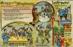 Gruss von der Musterung - Nach der Melodie: Infanterie sind lust'ge Brüder.