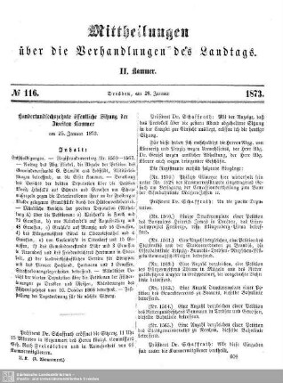 116. Sitzung