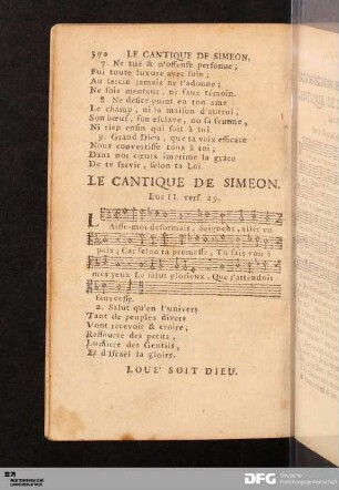 Le Cantique de Simeon.