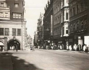 Grimmaische Straße : Leipzig, Grimmaische Straße vom Markt nach Osten