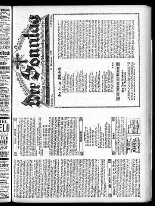 Der Sonntag. 1920-1922