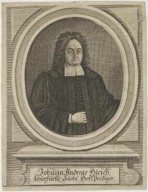 Bildnis des Johann Andreas Gleich