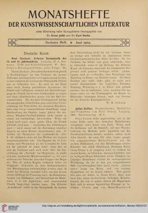 Sechstes Heft (Juni 1905)