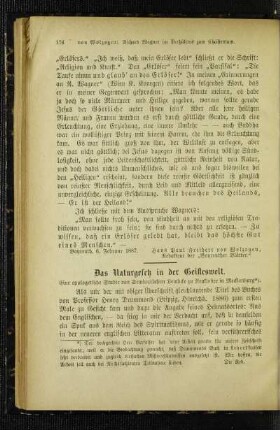 ¬Das¬ Naturgesetz in der Geisteswelt : eine apologetische Studie