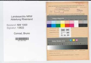 Entnazifizierung Bruno Conrad, geb. 20.10.1906 (Angest.)