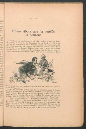 Como víbora que ha perdido la ponzoña