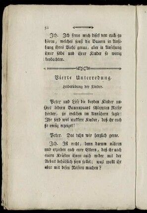 Vierte Unterredung. Leibesübung der Kinder.