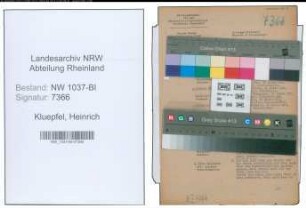 Entnazifizierung Heinrich Kluepfel , geb. 12.10.1892 (Techn.Direktor)