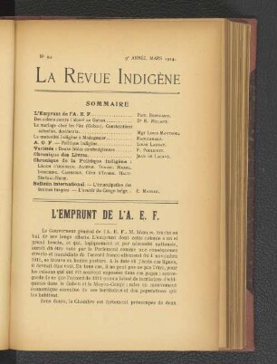 L'Emprunt de l'A.E.F.