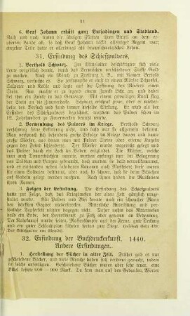 32. Erfindung der Buchdruckerkunst. 1440. Andere Erfindungen