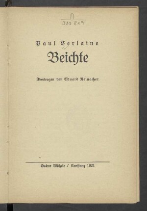 Beichte