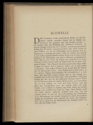 Schwelle