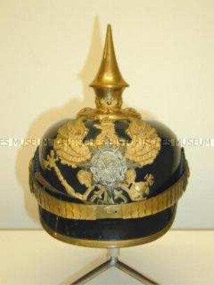 Helm Modell 1871 für Offiziere, 8. Thüringisches Infanterie-Regiment Nr. 153