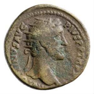 Münze, Dupondius, 152 - 153 n. Chr.
