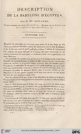 Description de la Babylone d’Égypte