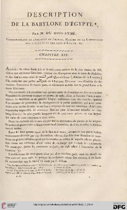 Description de la Babylone d’Égypte