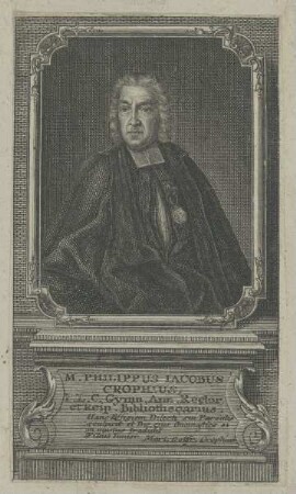 Bildnis des Philippus Iacobus Crophius