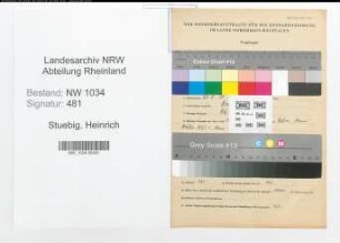 Entnazifizierung Heinrich Stuebig , geb. 28.08.1910 (Oberstleutnant)