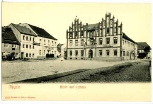 Mügeln. Markt m. Rathaus