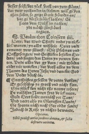S. Paulus thon Colossern iiij.