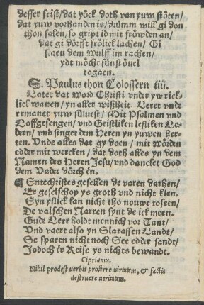 S. Paulus thon Colossern iiij.