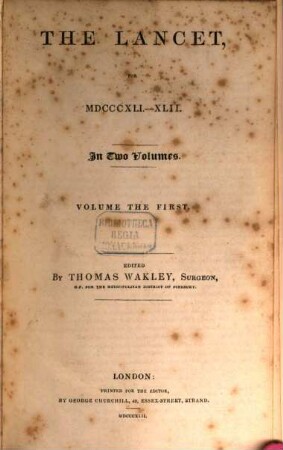 The lancet. 1841/42
