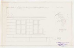 Hausfassade, Lychen: Teilansicht 1:25