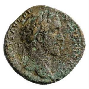 Münze, Sesterz, 153 - 154 n. Chr.