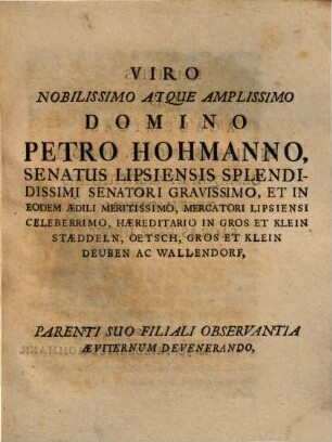 Dissertatio Moralis De Praescriptione