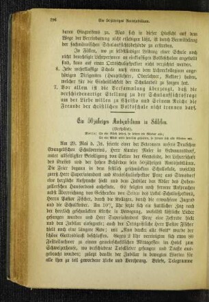 ¬Ein¬ 50 jähriges Amtsjubiläum in Schlesien : (verspätet)