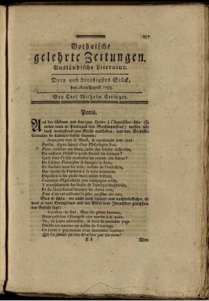 Drey und dreyßigstes Stück, den 16ten August, 1788.