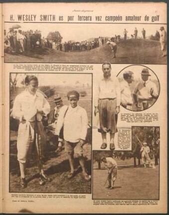 H. Wesley Smith es por tercera vez campeón amateur de golf [Fotografías]