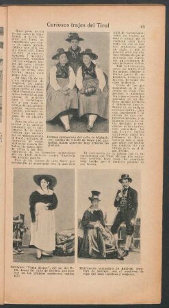 Curiosos trajes del Tirol