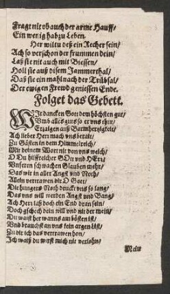 Wir dancken Gott dem höchsten gut/