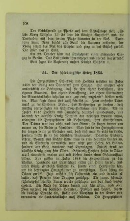 54. Der Schleswig'sche Krieg 1864
