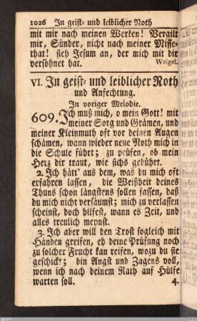 In geist- und leiblicher Noth und Anfechtung.