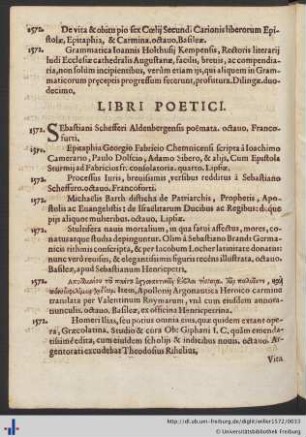 Libri Poetici.