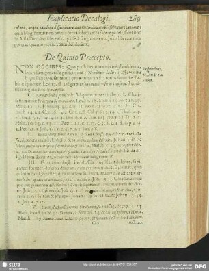 De Quinto Praecepto