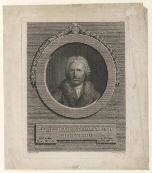 Bildnis des Bernhard Christoph Breitkopf