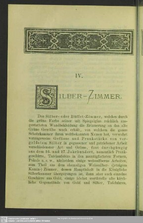 IV. Silber-Zimmer