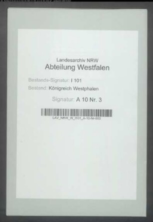 Untersuchungsrichter (juges instructeurs), Distrikt Paderborn
