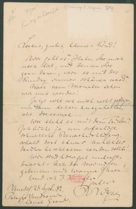 Brief an Judith Gautier : 13.07.1882