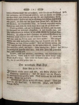 Der verordnete Buß-Text.