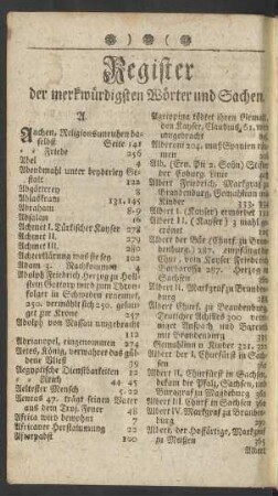 Register der merkwürdigsten Wörter und Sachen