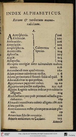 Index alphabeticus