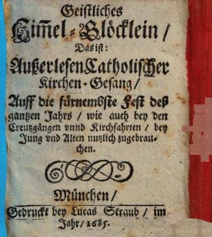 Geistliches Himmel-Gloecklein