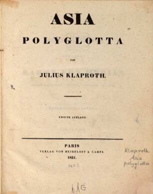 Asia polyglotta