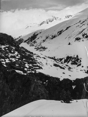 Berghang : Blick über die Hänge des Obergurgl