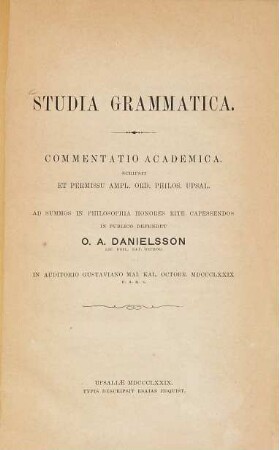 Studia Grammatica