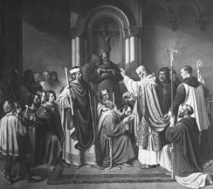 Szenen aus der Geschichte Böhmens — Taufe des Herzogs Bořivoj